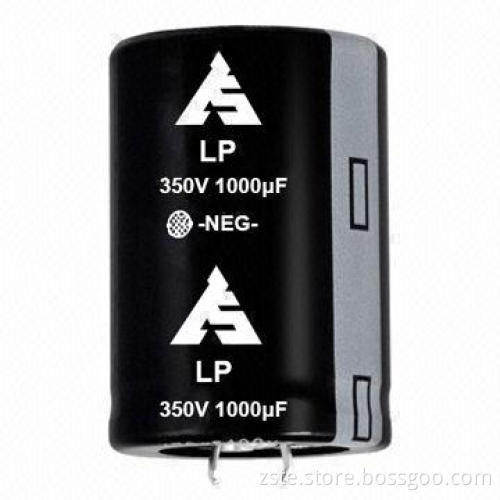 Snap-in Aluminum Electrolytic Capacitor for Welding Machine Use, LP, 350V, 1000uf, 2000h